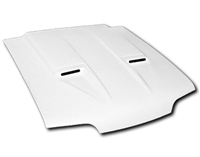 1987 - 1993 Ford Mustang A29 Style Fiberglass Heat Extractor Hood - TruFiber