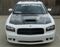 2006 - 2010 Dodge Charger A23 Style Carbon Fiber Hood - TruFiber