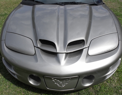 1998 - 2002 Pontiac Firebird A12 Style Fiberglass Ram Air Hood - TruFiber