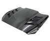 2018 - 2023 Ford Mustang AMS Style Double Sided Carbon Fiber Hood - VIS Racing