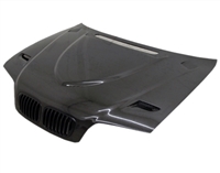 1999 - 2001 BMW 3-Series E46 4Dr Euro R Style Carbon Fiber Hood - VIS Racing