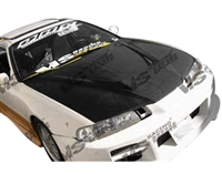 1992 - 1996 Honda Prelude Invader Style Carbon Fiber Hood - VIS Racing