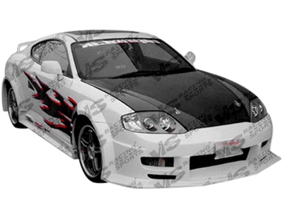 2000 - 2002 Hyundai Tiburon OEM Style Carbon Fiber Hood - VIS Racing
