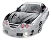 2000 - 2002 Hyundai Tiburon Invader Style Carbon Fiber Hood - VIS Racing