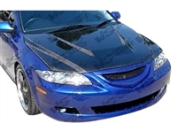 2003 - 2008 Mazda6 4Dr Invader Style Carbon Fiber Hood - VIS Racing