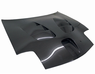 1993 - 1997 Mazda RX-7 Fuzion Style Carbon Fiber Hood - VIS Racing