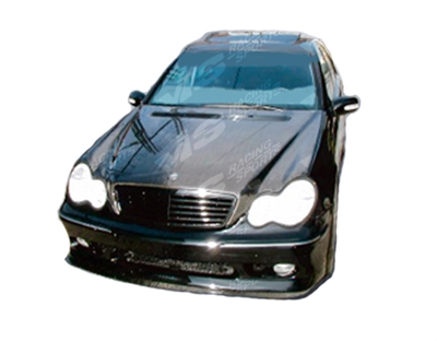 2001 - 2007 Mercedes C-Class 4Dr OEM Style Carbon Fiber Hood - VIS Racing