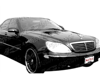 2000 - 2002 Mercedes S-Class OEM Style Carbon Fiber Hood - VIS Racing