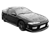 1992 - 1994 Mitsubishi Eclipse OEM Style Carbon Fiber Hood - VIS Racing