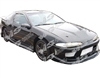 1992 - 1994 Mitsubishi Eclipse Invader Style Carbon Fiber Hood - VIS Racing