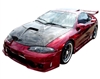1995 - 1999 Mitsubishi Eclipse G Force Style Carbon Fiber Hood - VIS Racing
