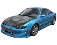 1995 - 1999 Mitsubishi Eclipse Invader Style Carbon Fiber Hood - VIS Racing