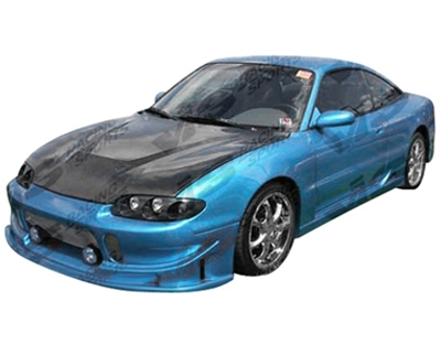 1995 - 1999 Mitsubishi Eclipse Invader Style Carbon Fiber Hood - VIS Racing