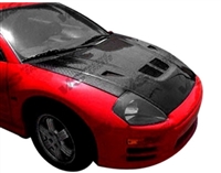 2000 - 2005 Mitsubishi Eclipse EVO Style Carbon Fiber Hood - VIS Racing