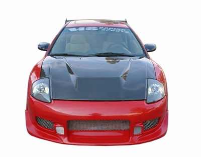 2000 - 2005 Mitsubishi Eclipse Invader Style Carbon Fiber Hood - VIS Racing
