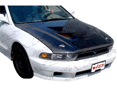 1999 - 2003 Mitsubishi Galant 4Dr OEM Style Carbon Fiber Hood - VIS Racing