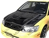 2002 - 2003 Mitsubishi Lancer 4Dr EVO Style Carbon Fiber Hood - VIS Racing