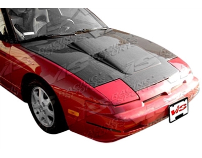 1989 - 1994 Nissan 240SX Techno R Style Carbon Fiber Hood - VIS Racing
