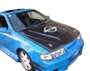 1995 - 1999 Nissan Sentra Invader Style Carbon Fiber Hood - VIS Racing