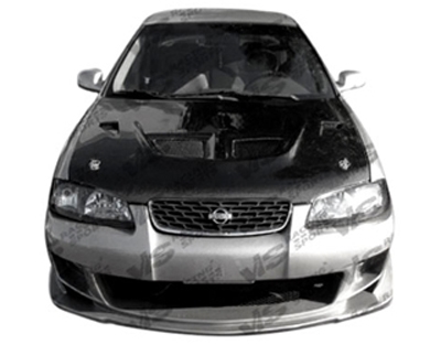 2000 - 2003 Nissan Sentra EVO Style Carbon Fiber Hood - VIS Racing