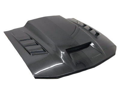 2005 - 2009 Ford Mustang Terminator Style Carbon Fiber Hood - VIS Racing