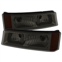 2003 - 2007 Chevy Silverado HD Bumper Lights - Smoke