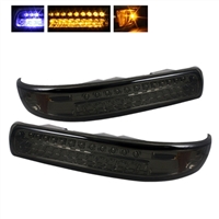 2000 - 2002 Chevy Silverado HD LED Bumper Lights - Smoke