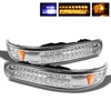 2001 - 2002 Chevy Silverado 3500 LED Bumper Lights - Chrome