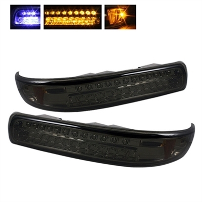2001 - 2002 Chevy Silverado 3500 LED Bumper Lights - Smoke