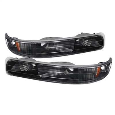 2001 - 2002 Chevy Silverado 3500 Bumper Lights - Black