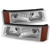 2003 - 2007 Chevy Silverado 3500 Bumper Lights - Chrome