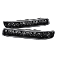 2001 - 2007 GMC Sierra 3500 LED Bumper Lights - Black