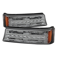 2002 - 2006 Chevy Avalanche (W/O Body Cladding) LED Bumper Lights - Smoke