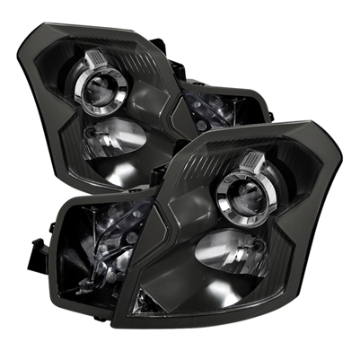 2004 - 2007 Cadillac CTS-V Crystal Headlights - Black