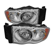 2003 - 2005 Dodge Ram 3500 Crystal Headlights - Chrome