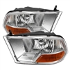 2010 - 2012 Dodge Ram 2500 Crystal Headlights - Chrome