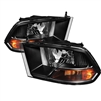 2010 - 2012 Dodge Ram 3500 Crystal Headlights - Black