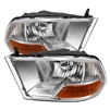 2010 - 2012 Dodge Ram 3500 Crystal Headlights - Chrome
