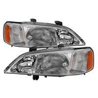 1999 - 2001 Acura TL OEM Style Headlights - Chrome