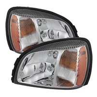 2000 - 2005 Cadillac Deville Crystal Headlights - Chrome