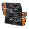 2004 - 2012 GMC Canyon OEM Style Headlights + Bumper Lights - Black