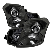 2003 - 2007 Cadillac CTS Crystal Headlights - Black