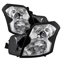 2003 - 2007 Cadillac CTS Crystal Headlights - Chrome