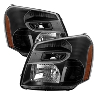 2005 - 2009 Chevy Equinox OEM Style Headlights - Black