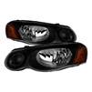 2004 - 2006 Chrysler Sebring Sedan / Convertible OEM Style Headlights - Black