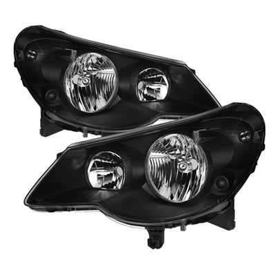 2007 - 2010 Chrysler Sebring OEM Style Headlights - Black