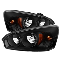 2004 - 2007 Chevy Malibu Crystal Headlights - Black