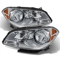 2008 - 2012 Chevy Malibu Crystal Headlights - Chrome