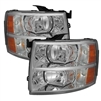 2007 - 2013 Chevy Silverado Crystal Headlights - Chrome