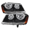 2008 - 2014 Dodge Avenger Crystal Headlights - Black